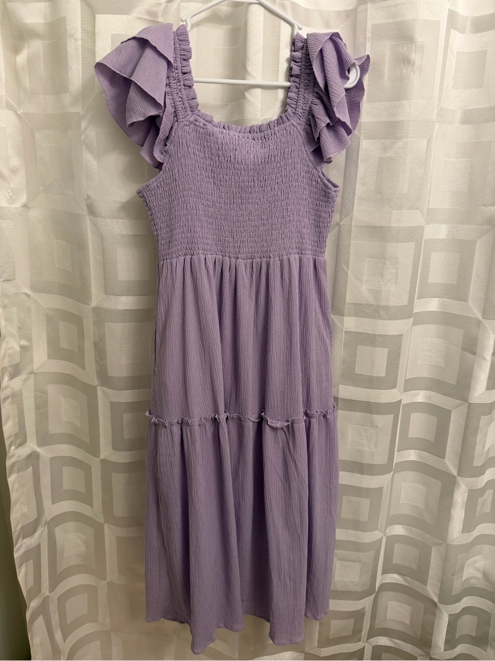 Listicle lilac purple smocked maxi dress size medium